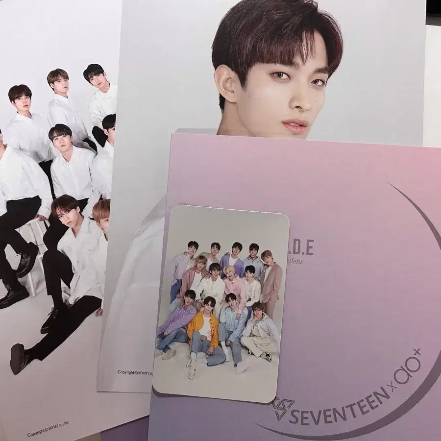 세븐틴 도겸 다비치렌즈 콜라보 포토카드&포토북&미니포스터