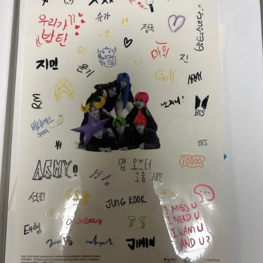 방탄소년단 MAP OF THE SOUL 7 앨범 1/2 버전 (포카x) 3