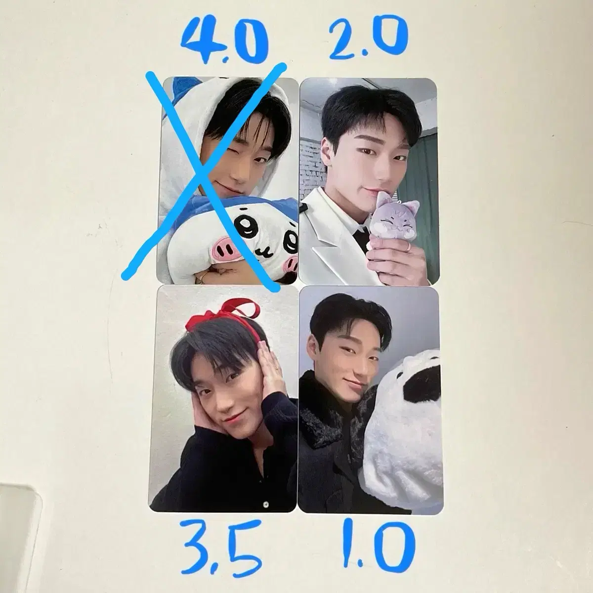 에이티즈 최산 포카 미공포 시즌그리팅 애니티즈 아드레날린 분철 산 키링 1