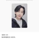 세븐틴 정한 윤정한 베어브릭 BE@RBRICK 포토카드 400% 100% 1