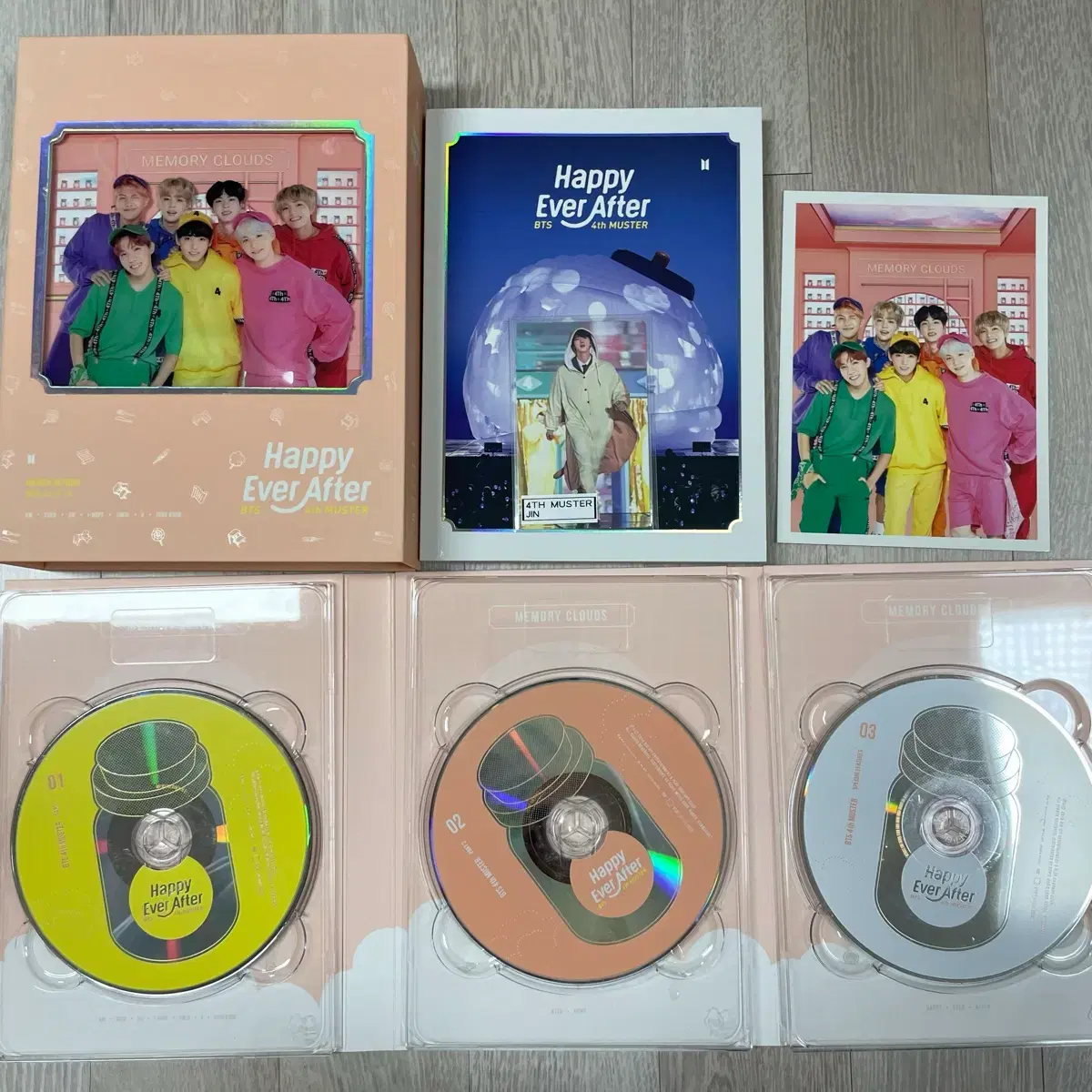 방탄 머스터4 디비디 석진포카 메모리즈디비디특전럭드아미존유럽뉴욕 2