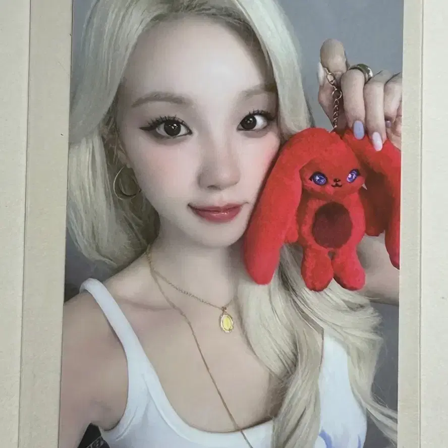 아이들 i-dle 우기 키링 인형 포토카드 끼기 포카