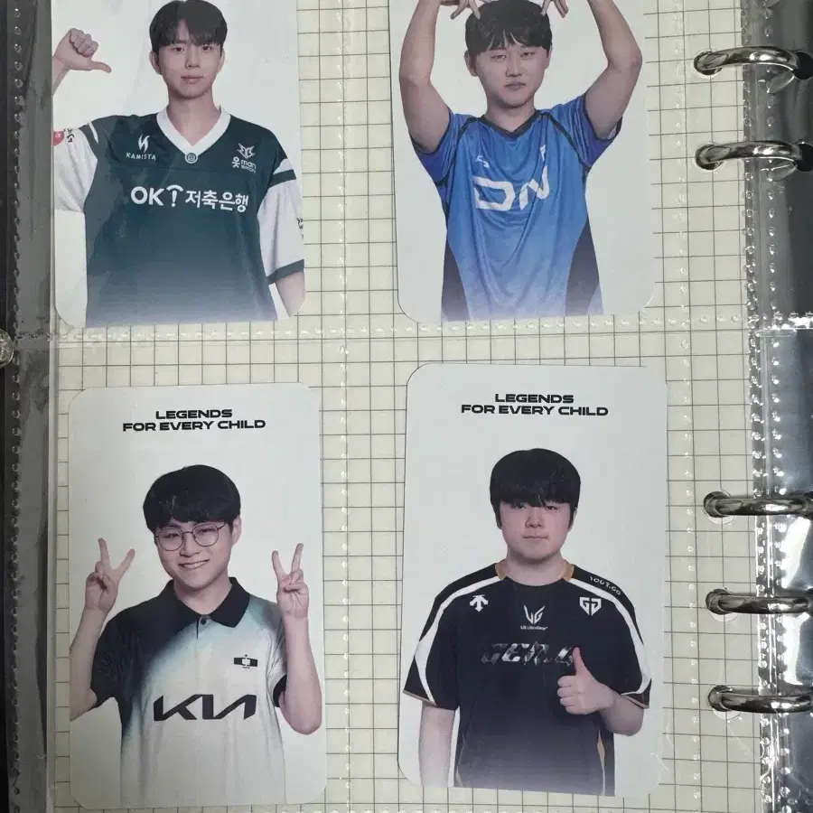 LCK 롤 유니세프 포토카드 KT NS BFX DRX BRO DK DNF 2