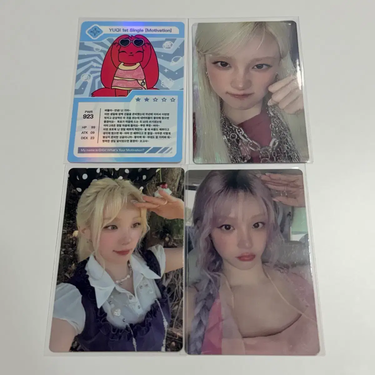 아이들 우기 솔로 앨범 포카