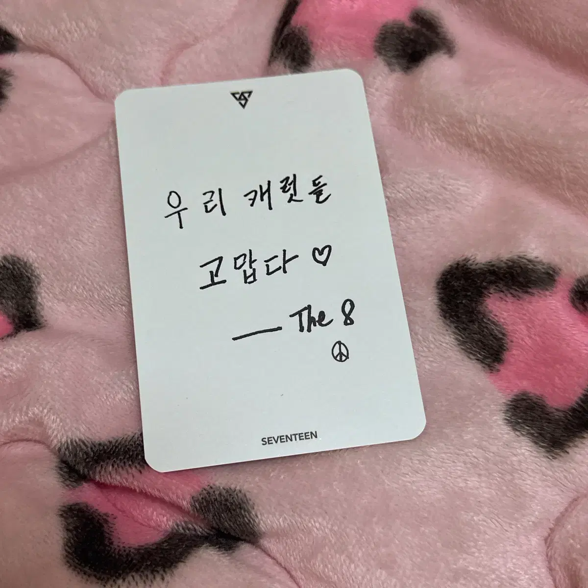 세븐틴 디에잇 고맙다 공방 포카 2