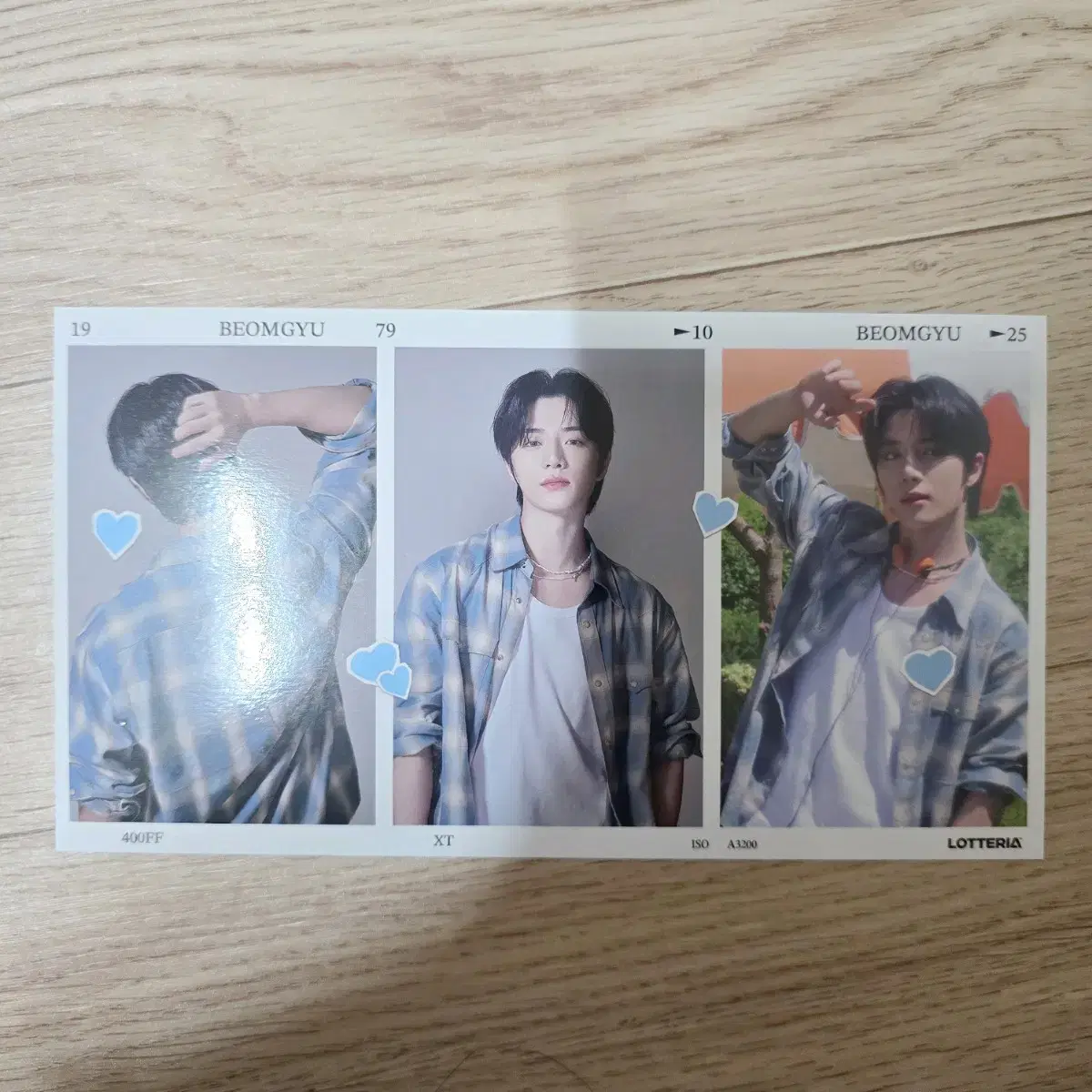 투바투 투모로우바이투게더 수빈 연준 범규 태현 휴닝카이 롯데리아 포토카드 4