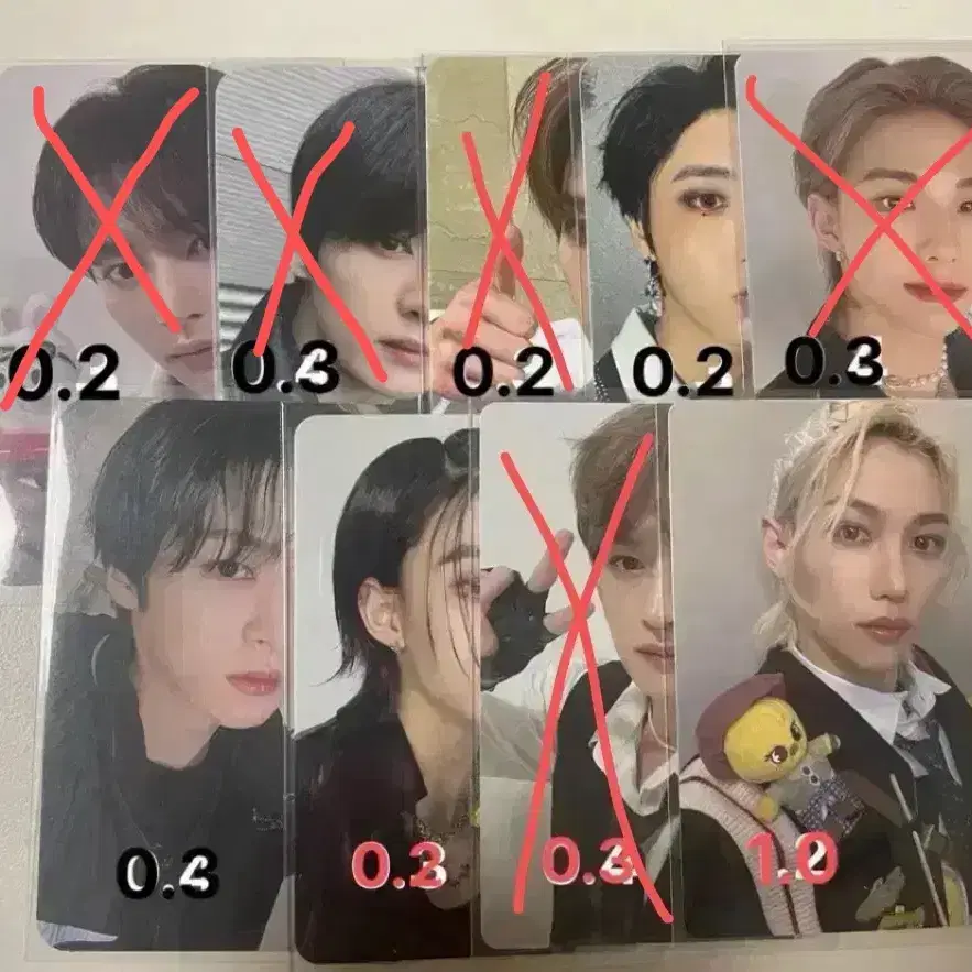 포카 할인 스키즈 리노 현진 한 필릭스 매직스쿨 크이블 에이트 포카 2