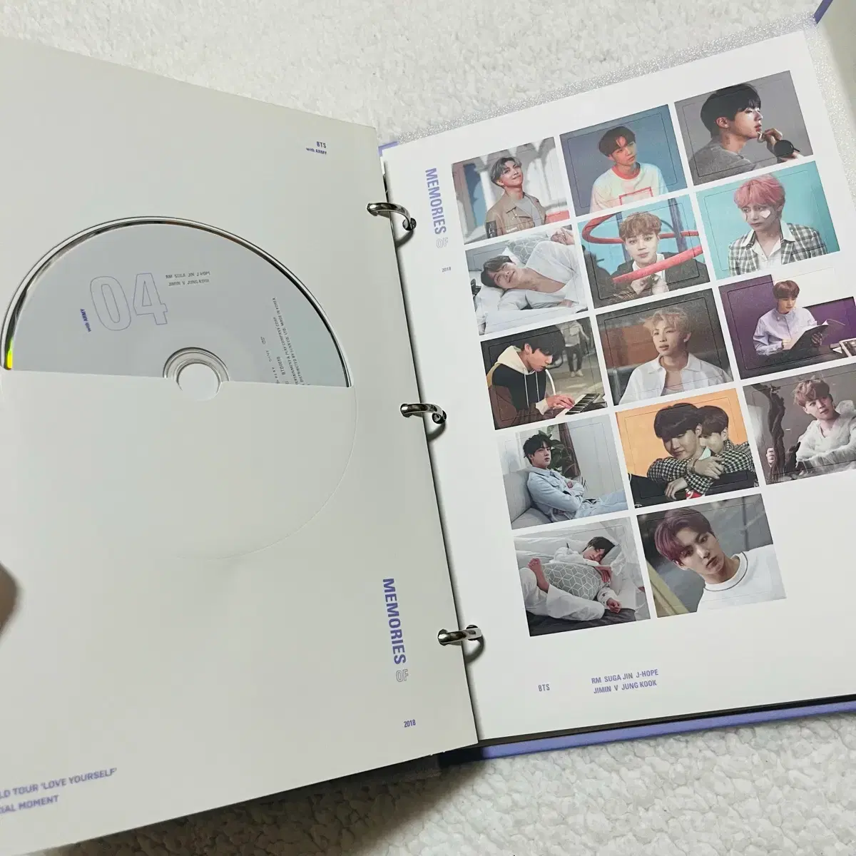 방탄소년단 메모리즈 memories 2018 DVD 슈가 윤기 포카 판매 10