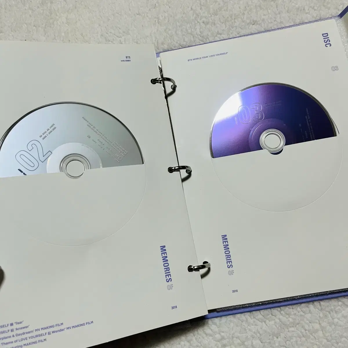 방탄소년단 메모리즈 memories 2018 DVD 슈가 윤기 포카 판매 9