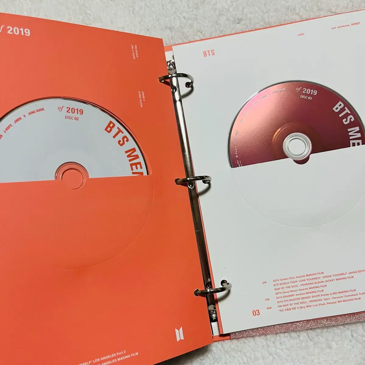 방탄소년단 메모리즈 memories 2019 DVD 슈가 윤기 포카 판매 9