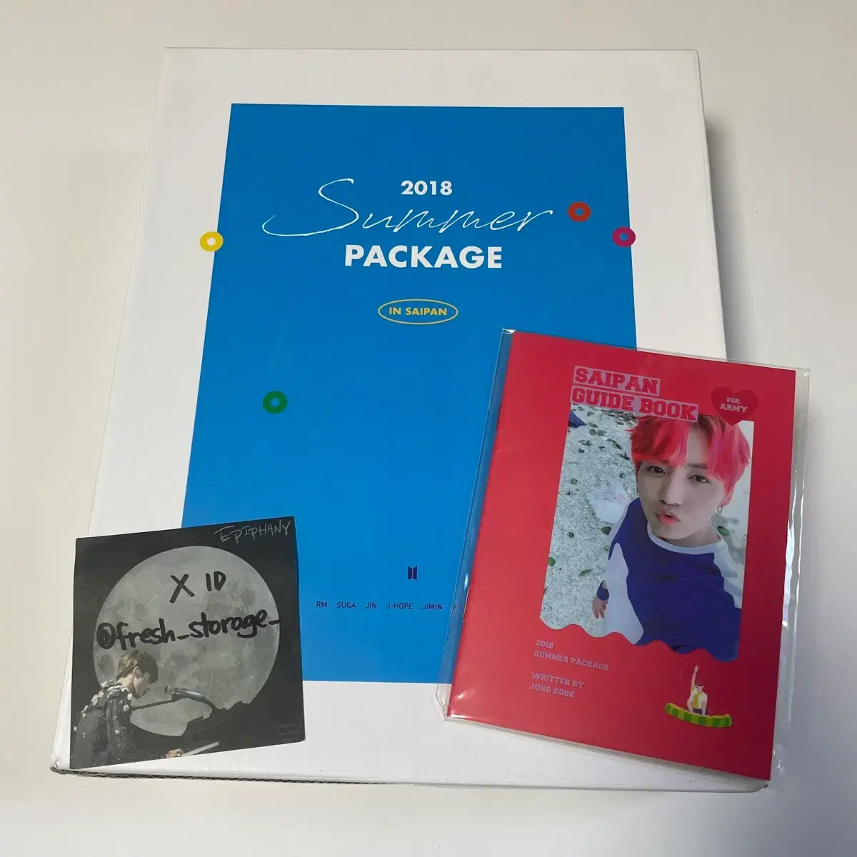 방탄소년단 2018 썸머패키지 디비디 BTS DVD 정국 가이드북 포카