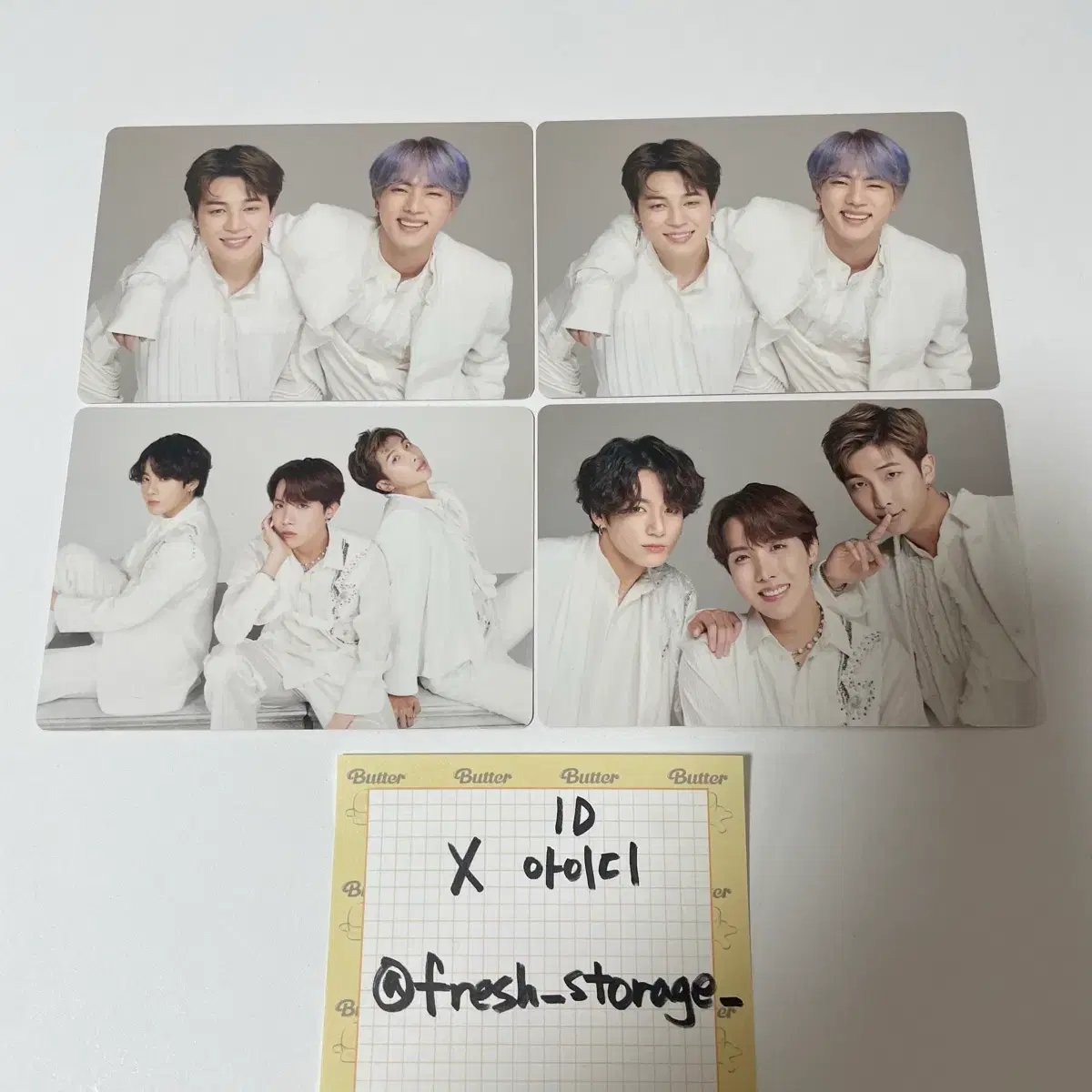 방탄소년단 스픽콘 파이널 스파콘 미니 포카 BTS 유닛 석진 정국 지민
