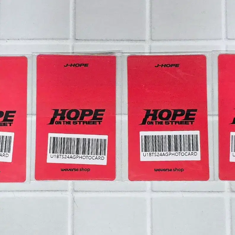 방탄소년단 제이홉 온더스트릿 위버스 럭드 포카 BTS JHOPE LD 2