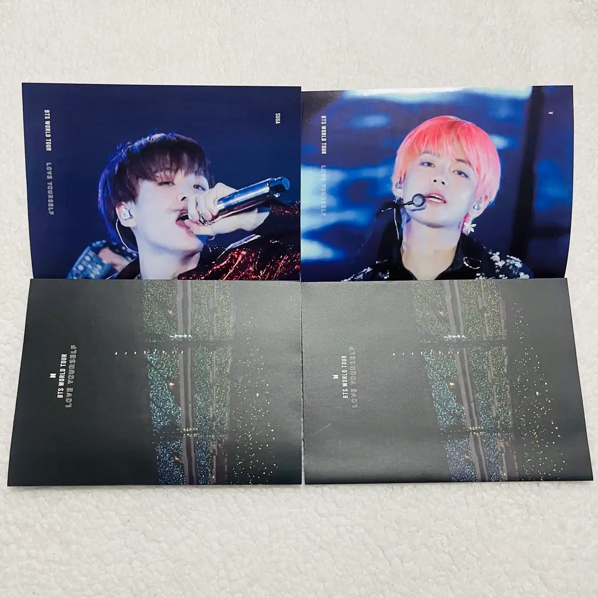방탄소년단 럽셀콘 DVD 윤기 슈가 태형 뷔 포스터 포카