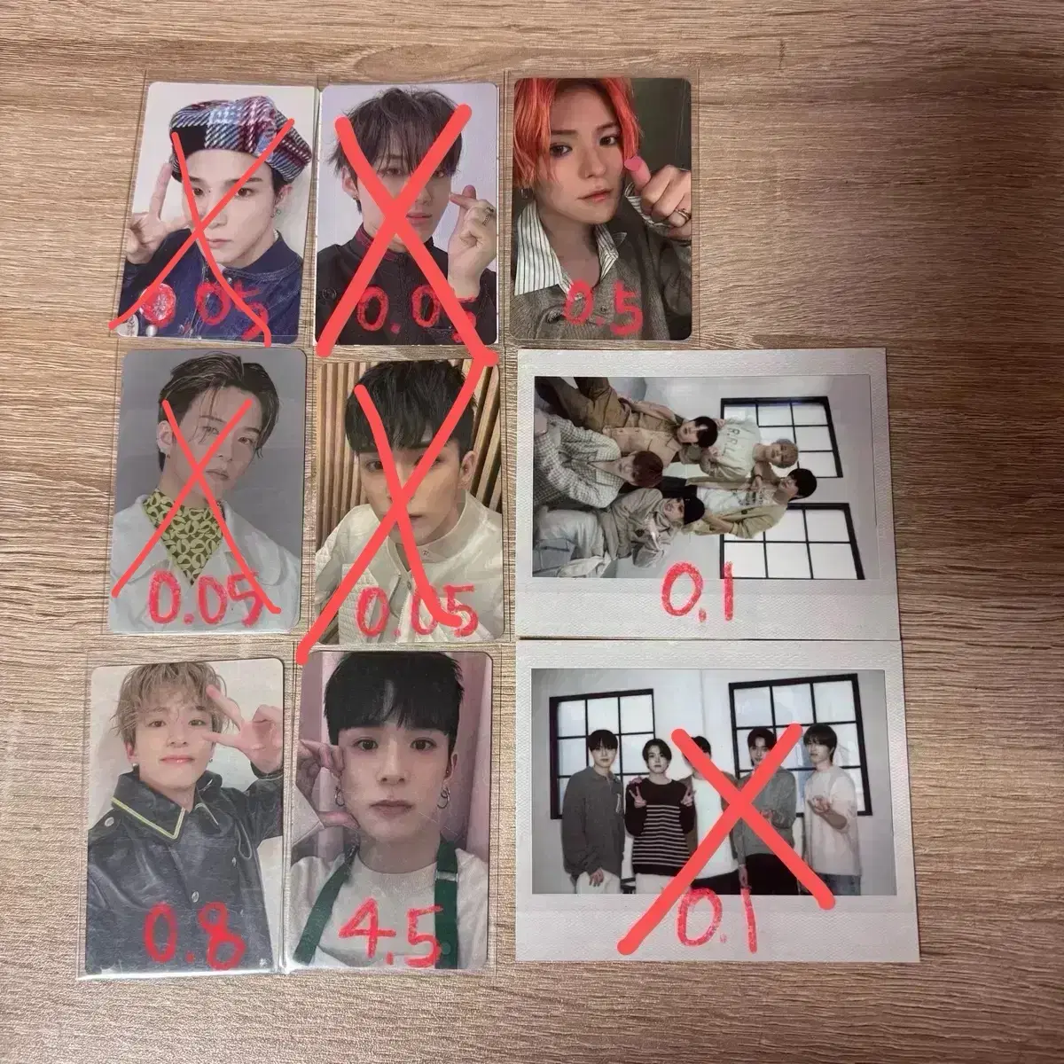 (최저가) 트레저 아사히 요시 도영 준규 지훈 정우 정환 재혁 포카 판매 1