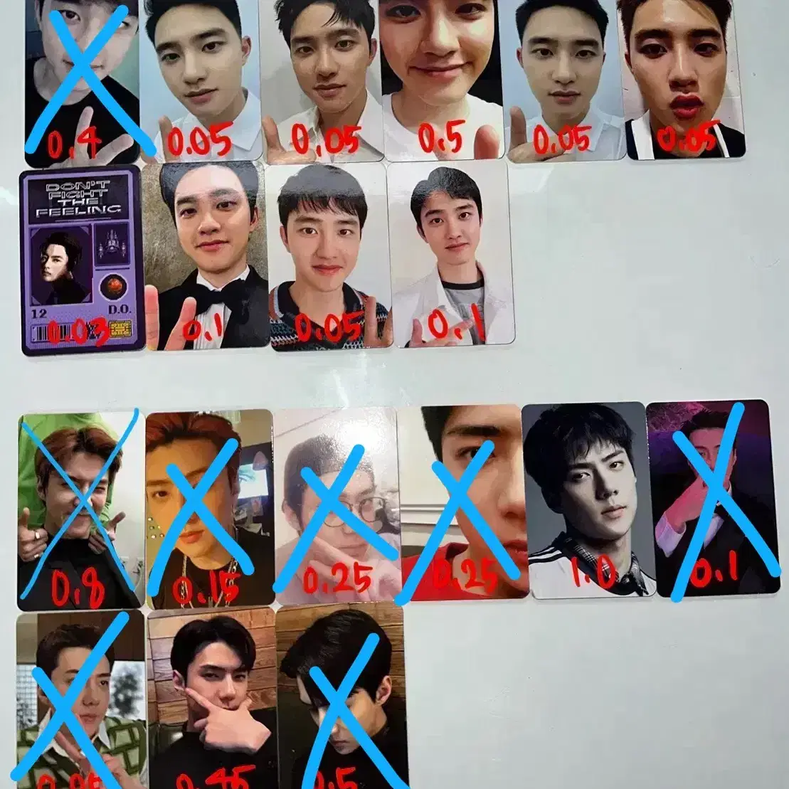 엑소 exo 포토카드 포카 photocard 3