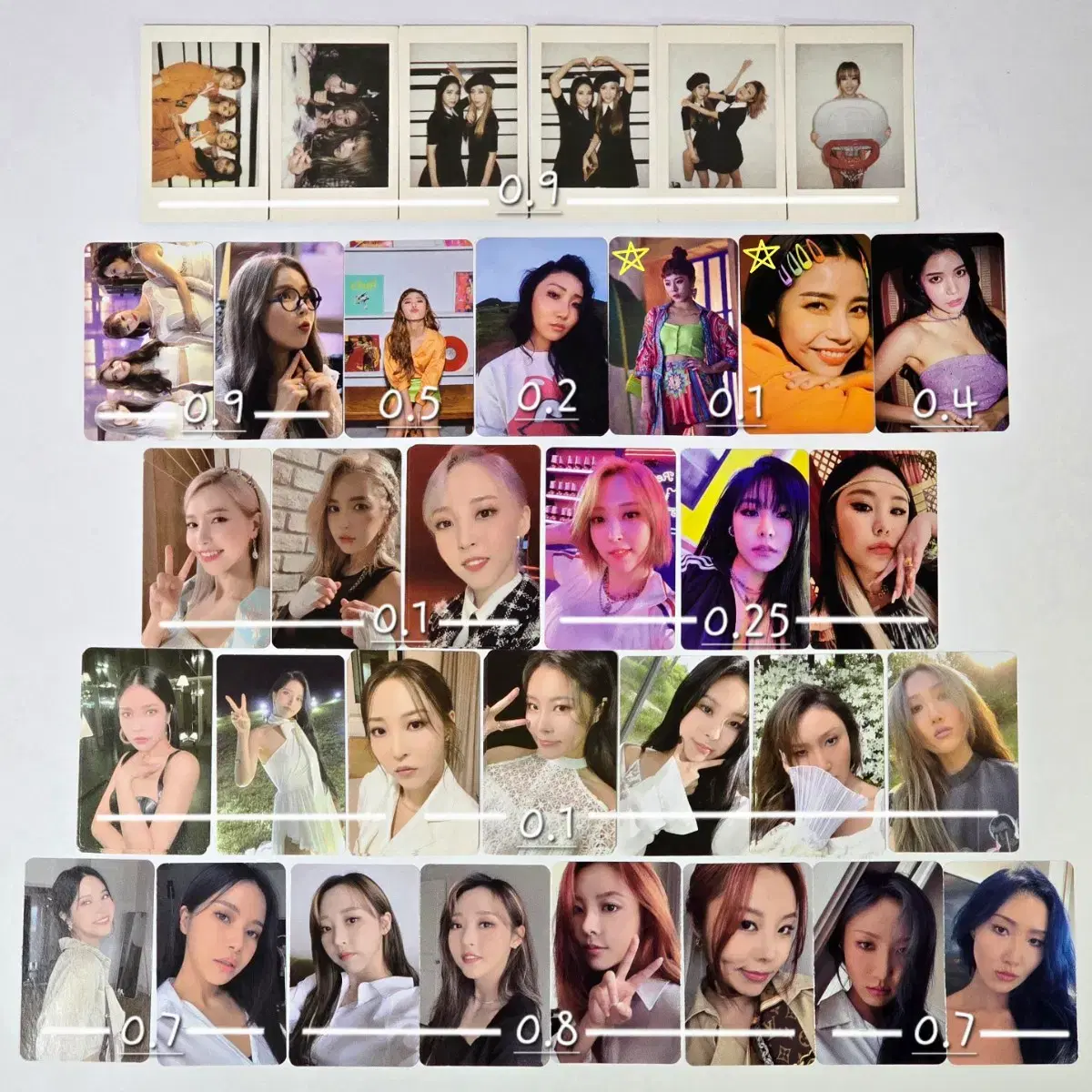 마마무 솔라 문별 휘인 화사 앨범 포카