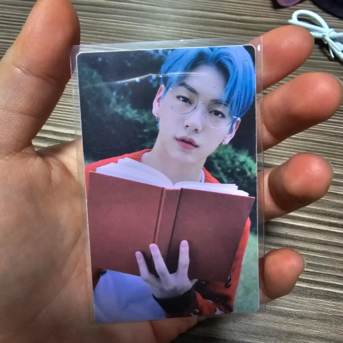TXT 투바투 수빈 553 블루아워 1차 AR 잔디 럭드 럭키드로우 포카