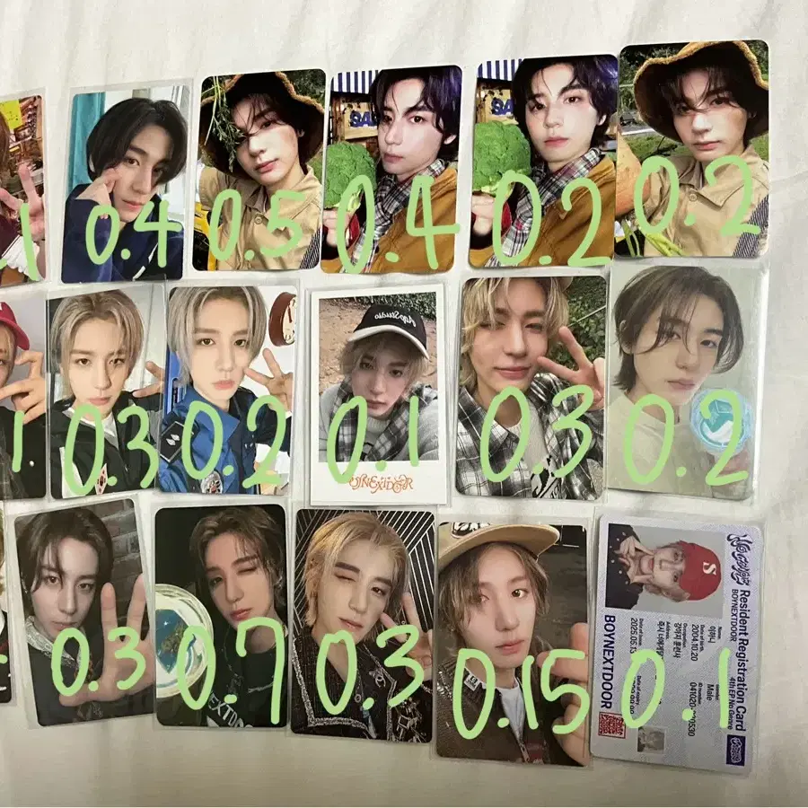 보이넥스트도어 성호 재현 태산 이한 운학 포카 판매 4