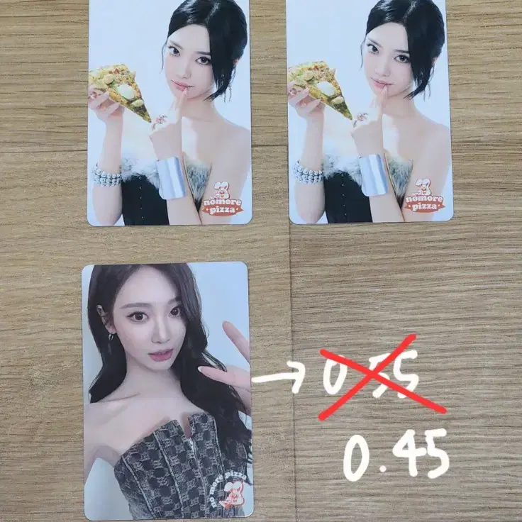 에스파 노모어피자 포카 포토카드 윈터 닝닝 지젤 에스파 노모어 포카 3