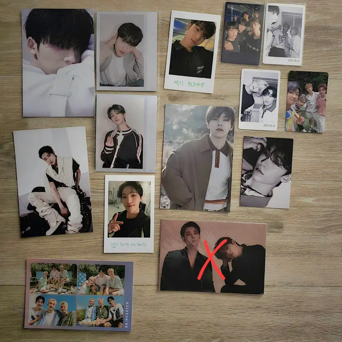 세븐틴 포카 100여장 + 공식 굿즈 (단체포카, 엽서, 증명사진 등) 5