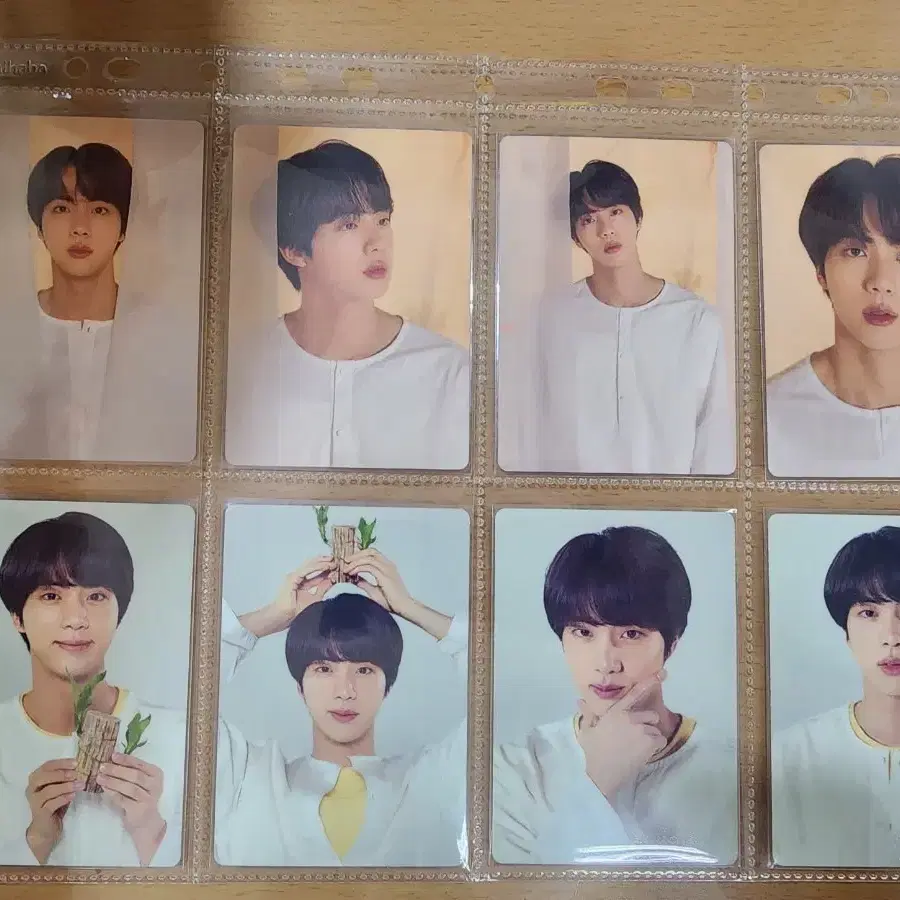 방탄 진 럽셀 미니포카 드볼 8장