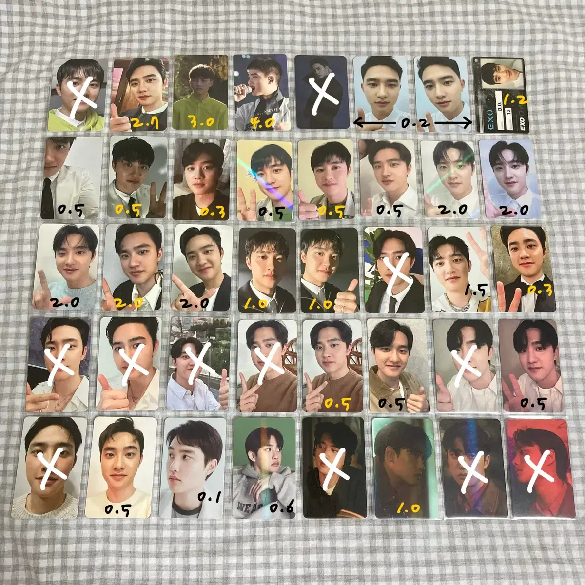 [가격 인하] 엑소 디오 도경수 포카 미공포 1