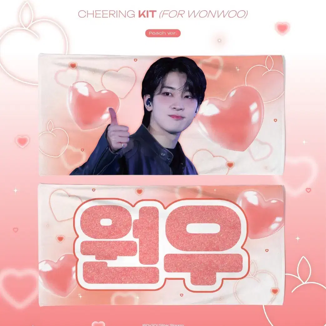 세븐틴 원우 콘서트 팬미팅 슬로건 굿즈 미개봉 미사용 포카 인형