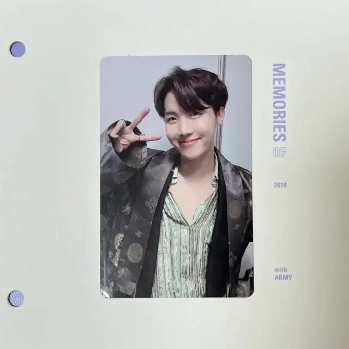 방탄 2018 메모리즈 포카 제이홉 호석 블루레이