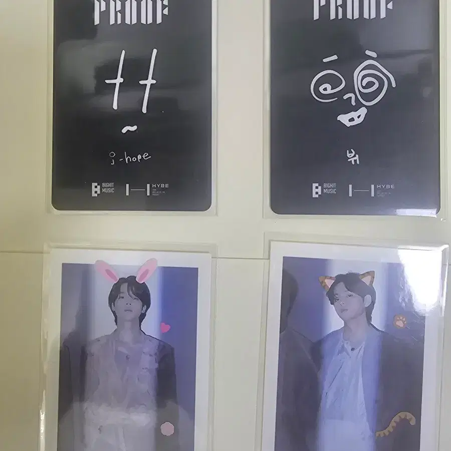 방탄소년단 proof 전시회 입장포카 , 랜덤포카 1