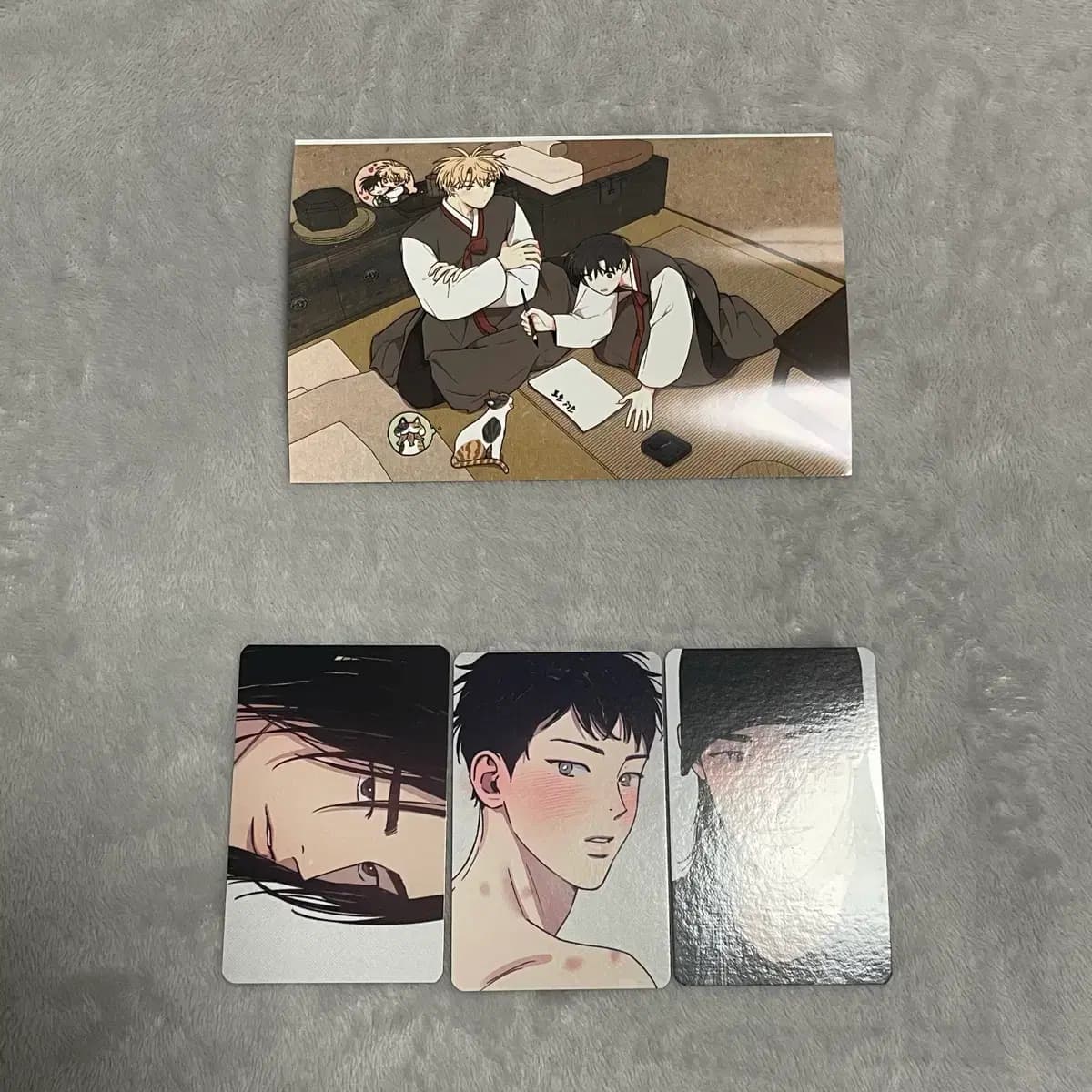 미스터블루 봄툰 레진 컬렉션 포카 개나리가 떨어진 길 프박 프린팅박스