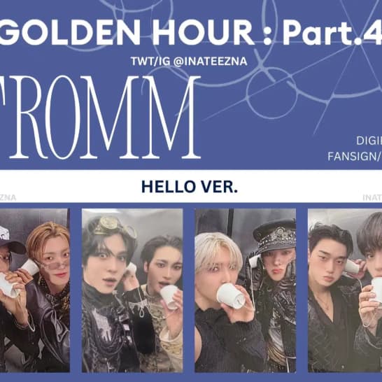 홍중/우영토파즈) 에이티즈 프롬스토어 여보세요 유닛 특전 포카 미공포 2
