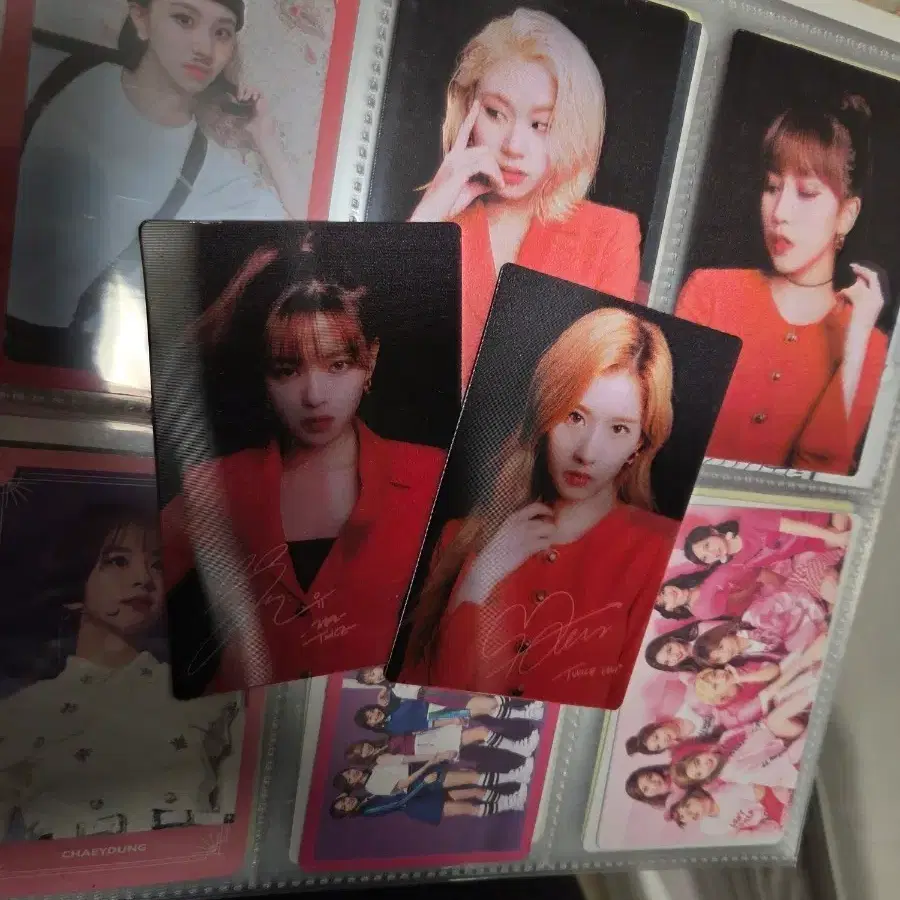 트와이스 정연 사나 렌틸큘러 포카