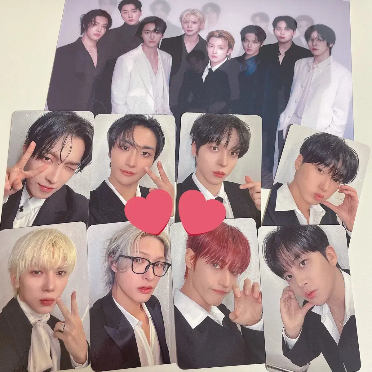 에이티즈 팬미팅 보상 특전 포카 미공포 포토카드 렌티큘러 양도