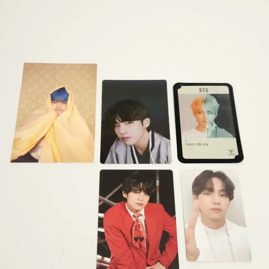 5장 방탄 태형 포카 티머니 bts v photocards tmoney