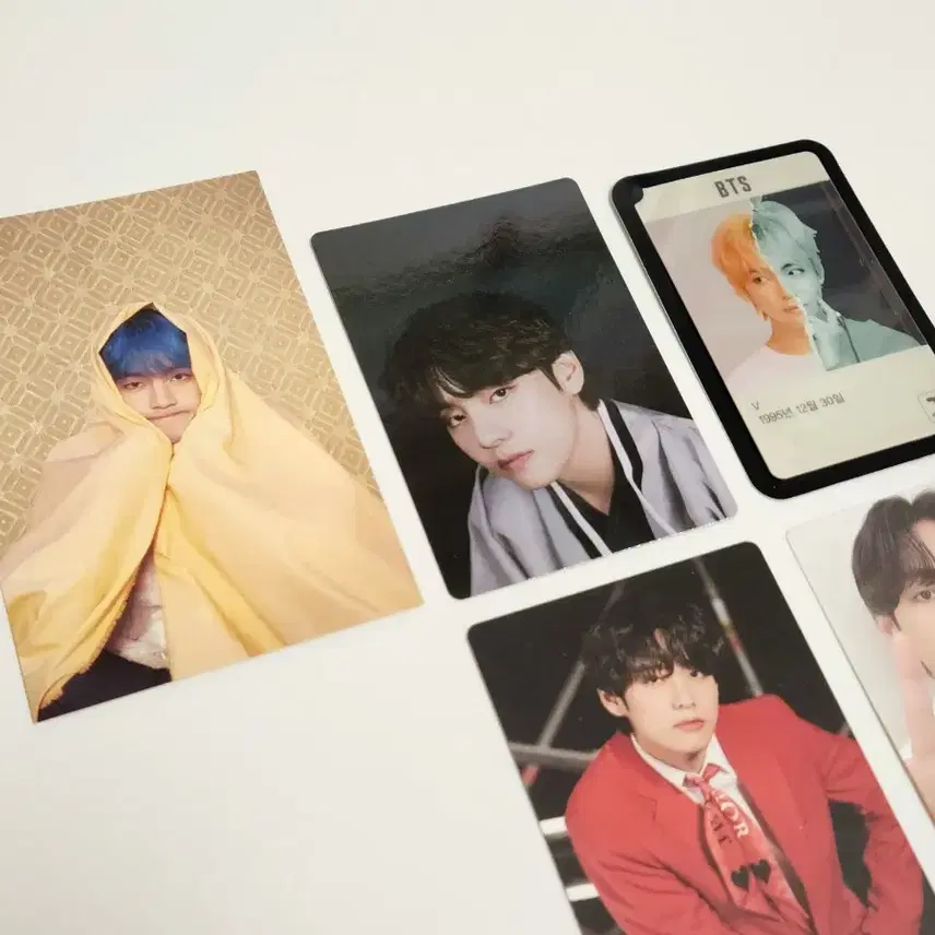 5장 방탄 태형 포카 티머니 bts v photocards tmoney 2