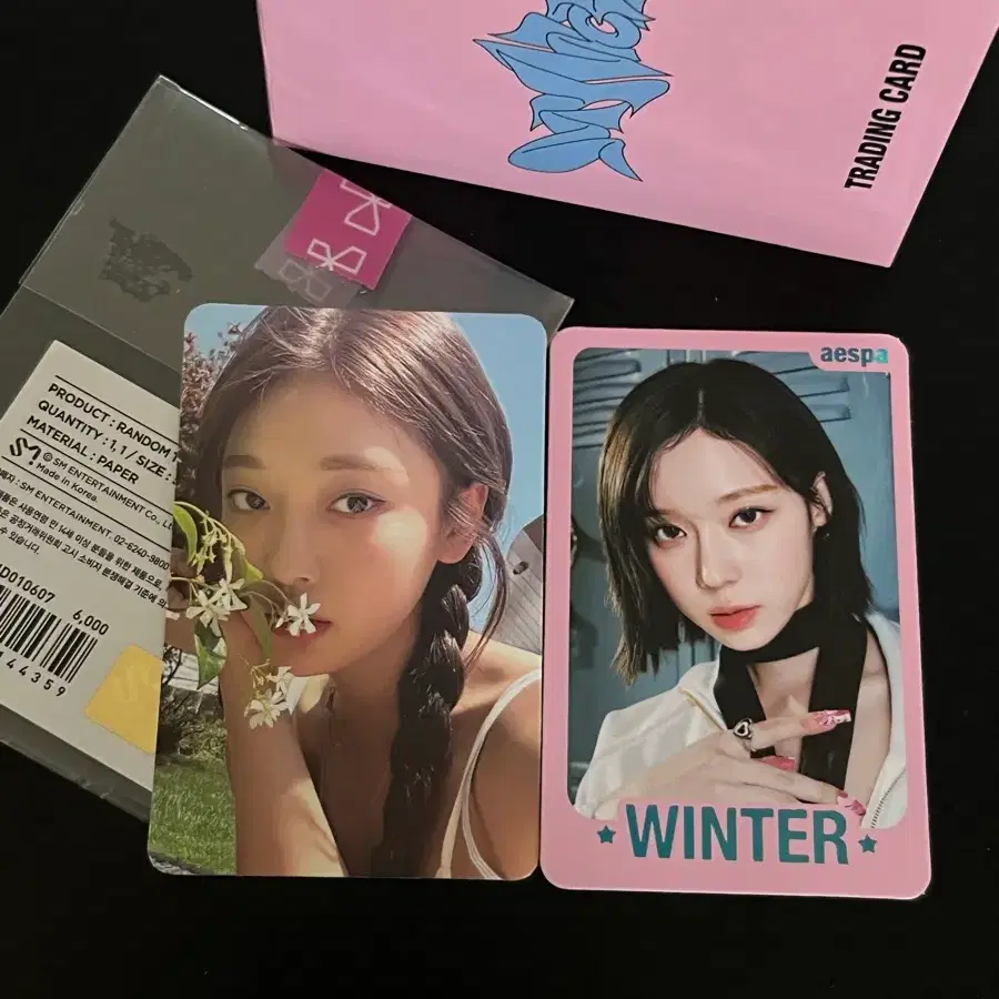 에스파 스파이시 랜덤 트레이딩 카드 포카 a ver. 윈터 닝닝