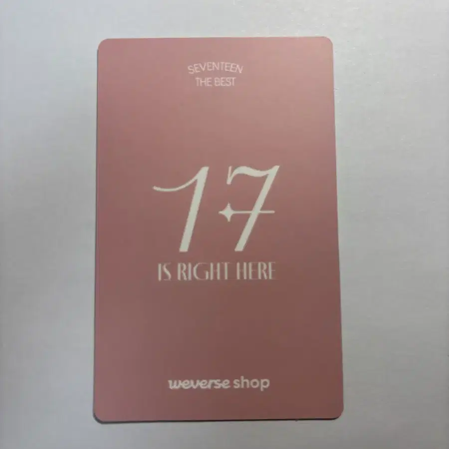 세븐틴 호시 포토카드 오데트ver. 2