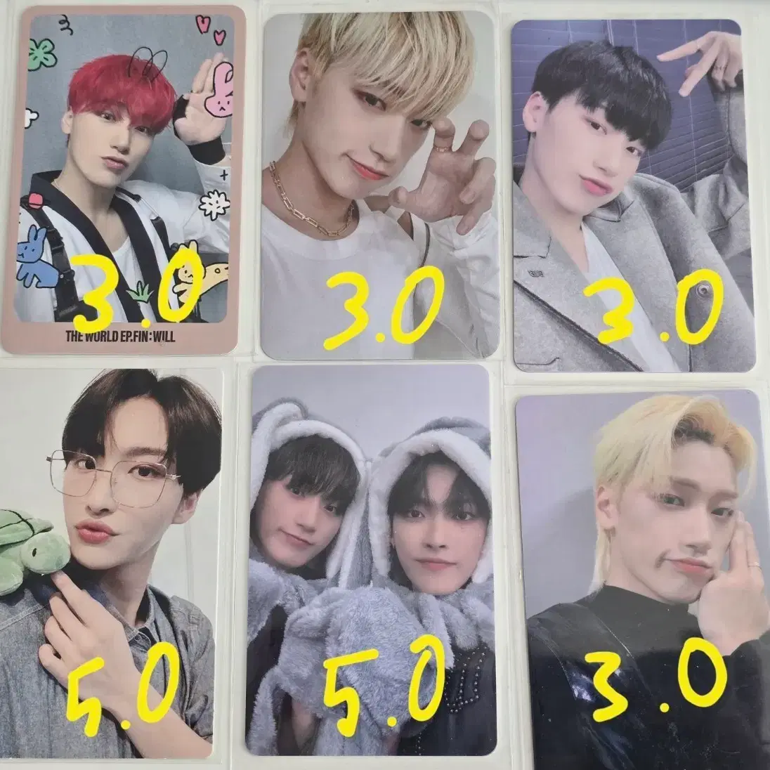 에이티즈 산 최산 성화 홍중 포카 1