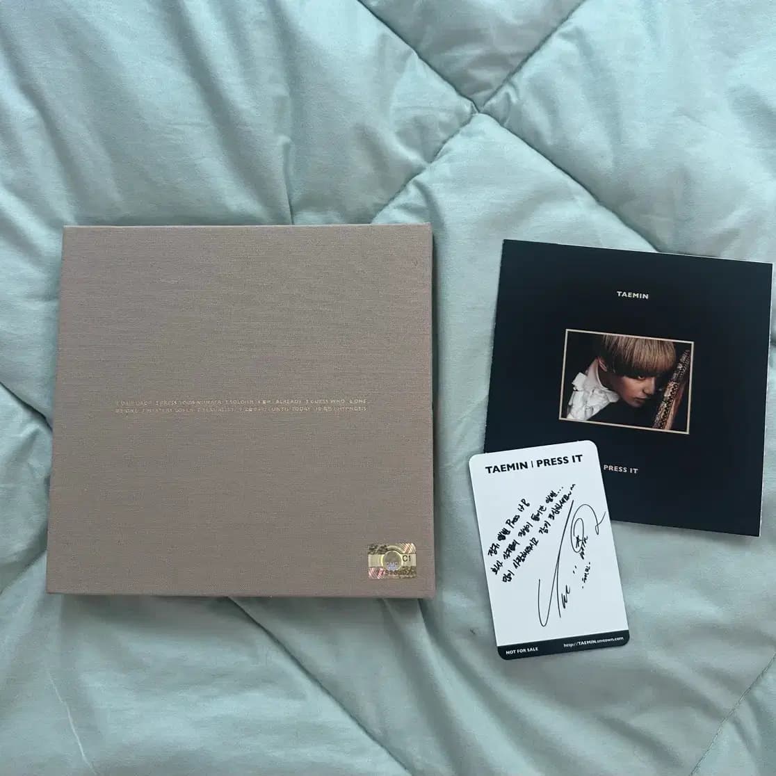 샤이니 태민 Press It 앨범 + 포카 2