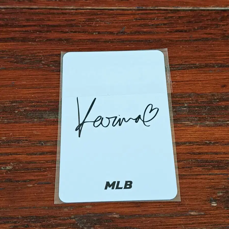 MLB x 에스파 카리나 2026 S/S 한정판 포토카드 2