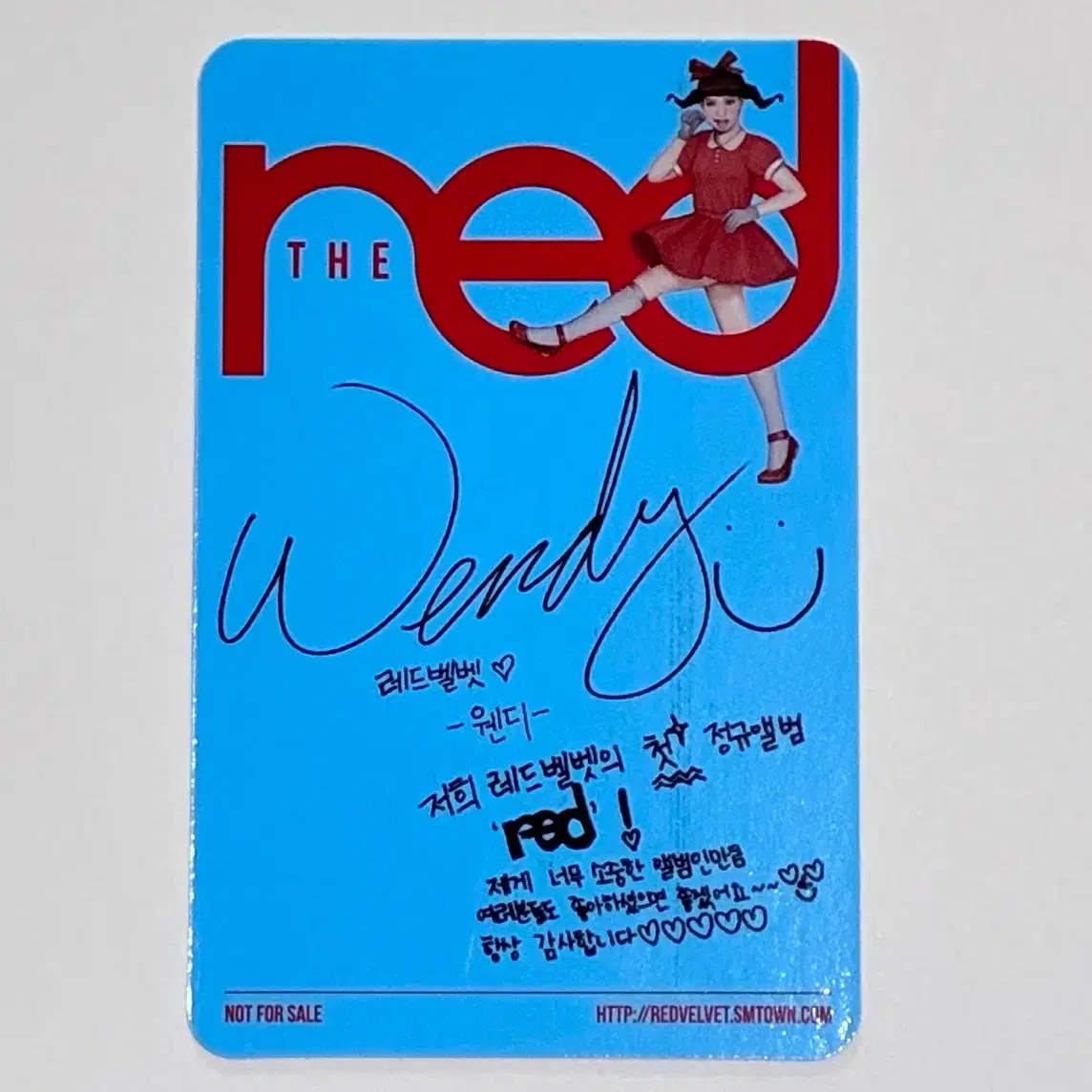 [공식/희귀] 레드벨벳 웬디 포카 The Red 정규1집 포토카드 3