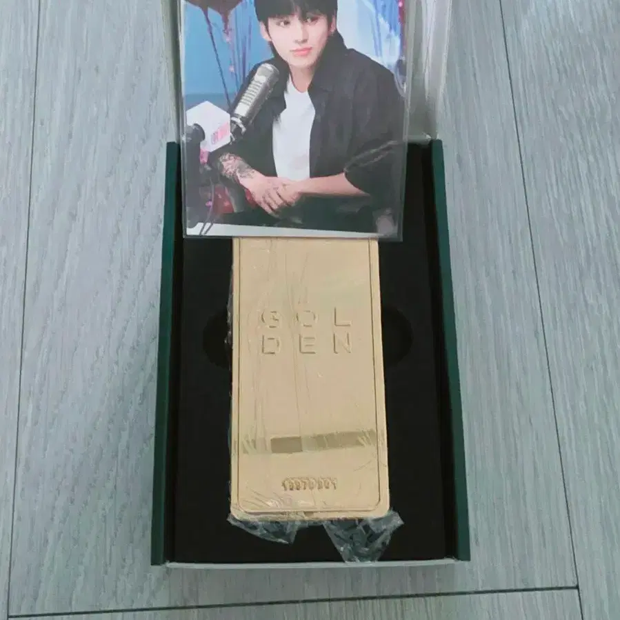 방탄소년단 BTS 정국 골든 전시회 골든바 골드바 문진 포카 포토카드