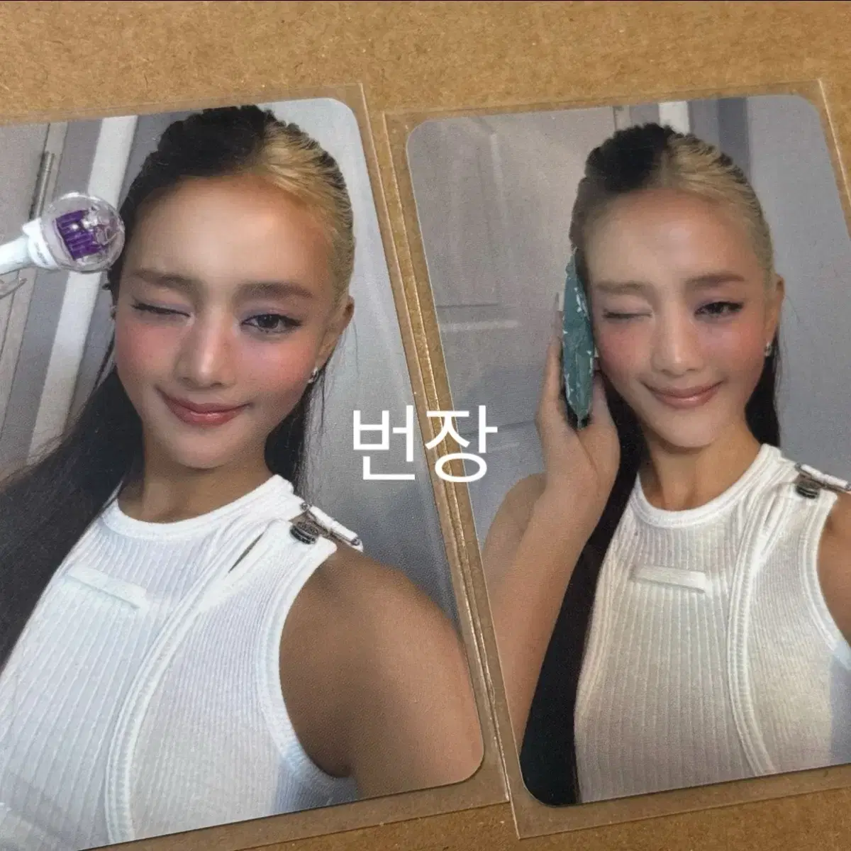아이들 민니 mono 모노 공방포카 럭키포카 럭키 포토카드 1주차 2주차 1