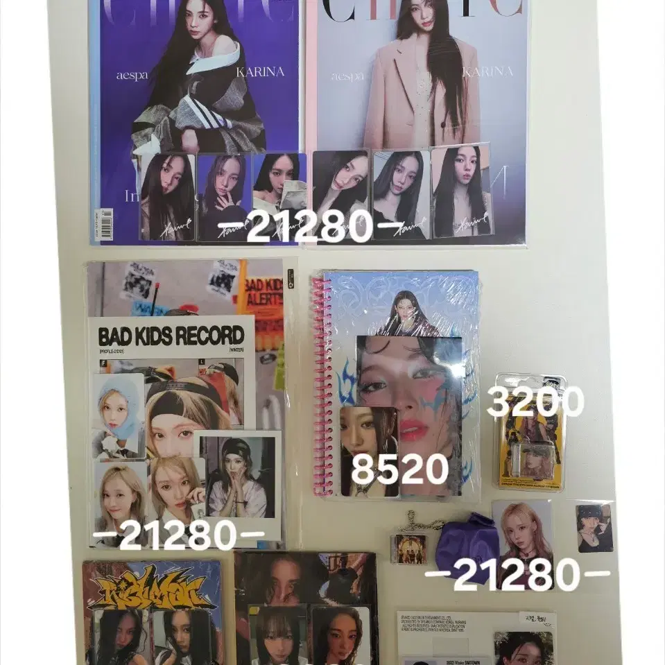 에스파 앨범 포카 엠디 굿즈 잡지