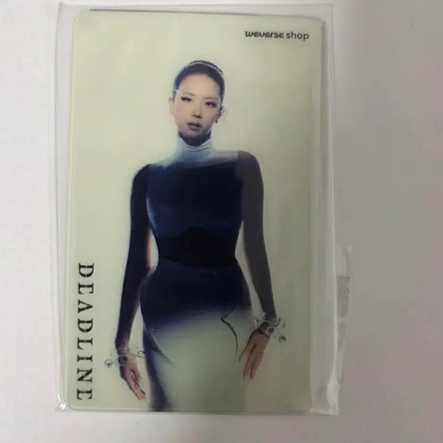 블랙핑크 블핑 포토카드 포카 데드라인 위버스 럭드 특전  거울 지수 1