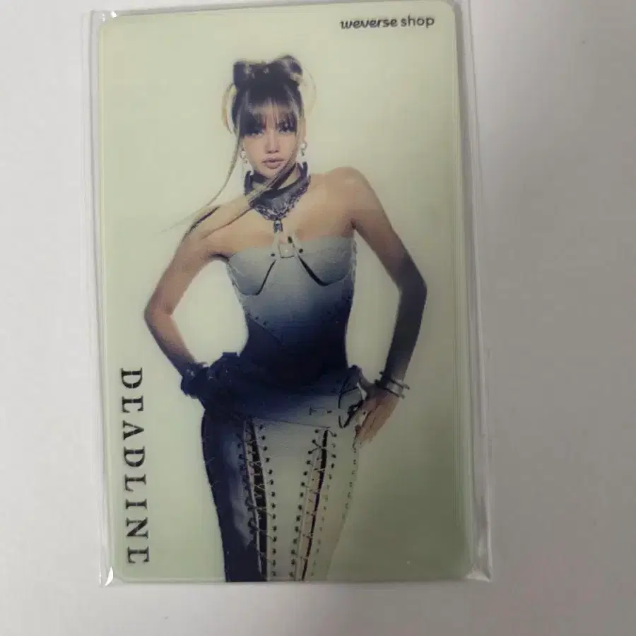 블랙핑크 블핑 포토카드 포카 데드라인 위버스 럭드 특전  거울 리사 1