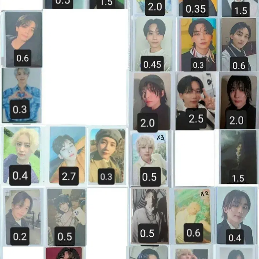 세븐틴 포카 양도 정한 조슈아준 호시 원우 우지디에잇 민규도겸승관버논디노 3