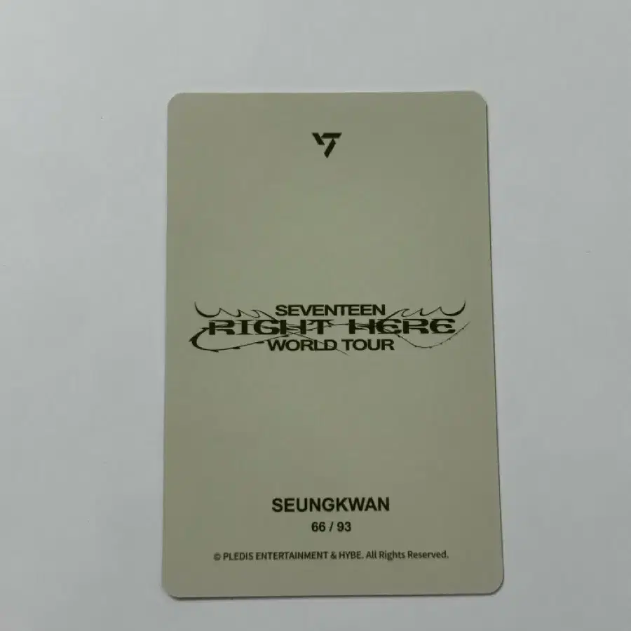 세븐틴 승관 포카 판매 2
