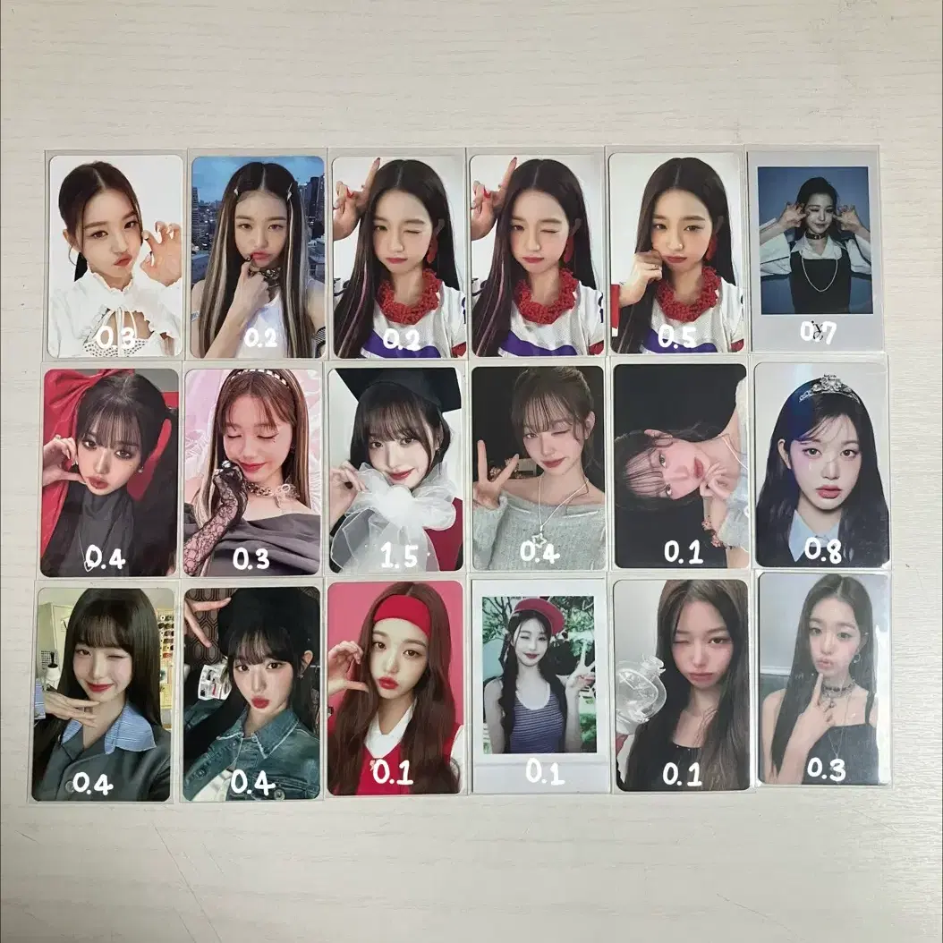 뒤에 많음)아이브 팬콘 포카팩 포카 4